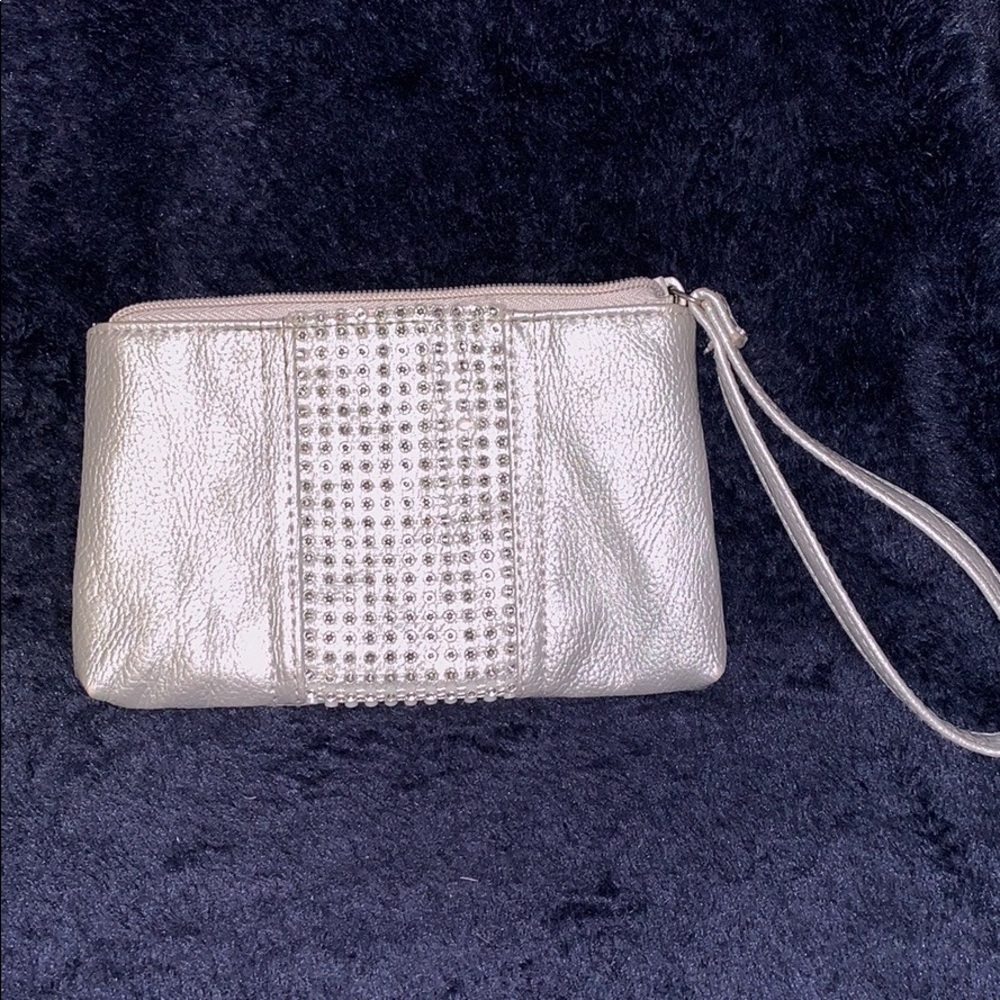 Cute silver wristlet